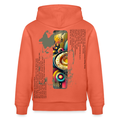 FOOD LOVE Unisex Bio-Hoodie Hummus - Hellrot