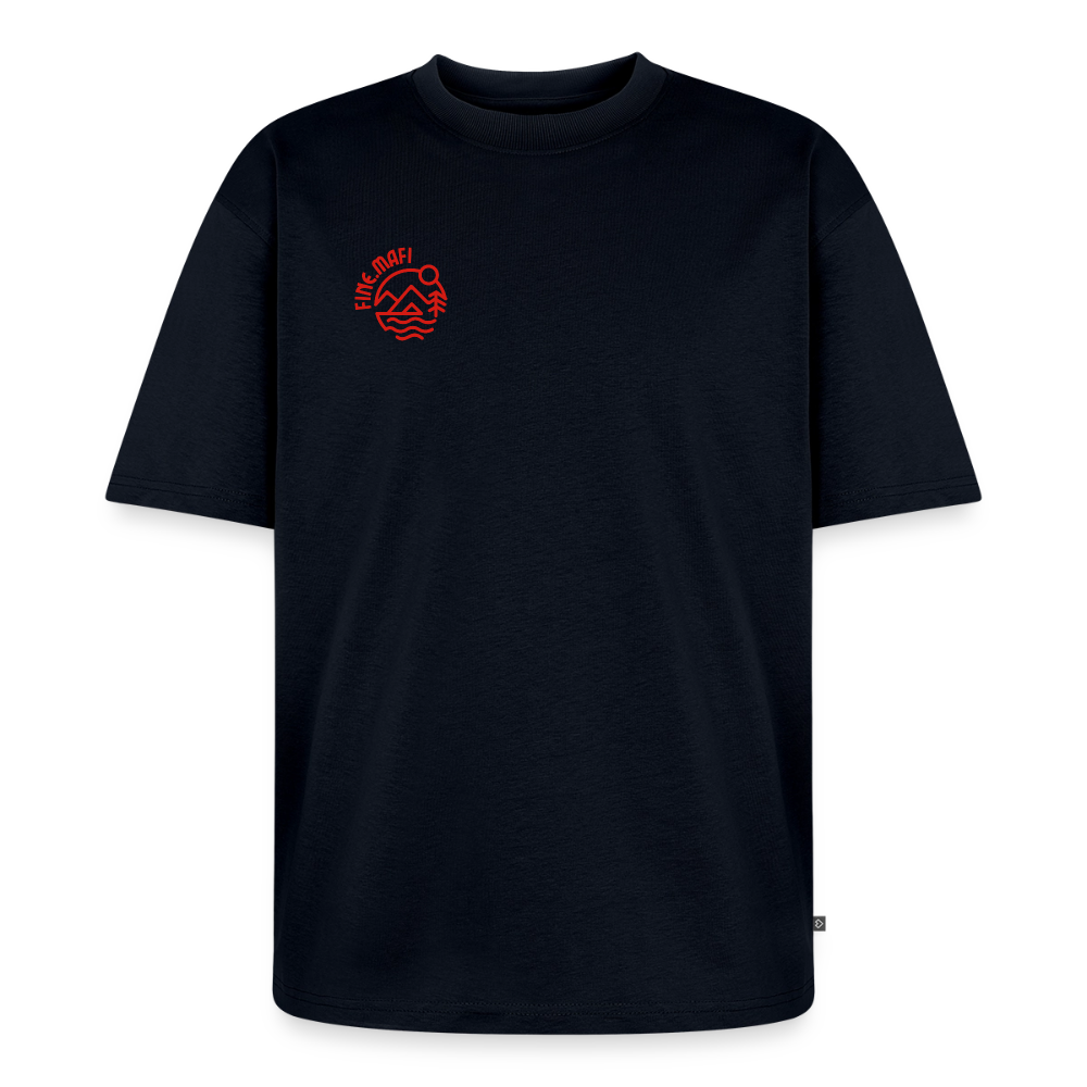 Vanlife Unisex Premium Oversized Bio T-Shirt Coffee - Navy