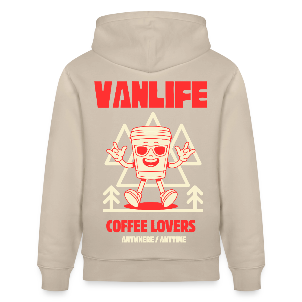 Vanlife Unisex Bio-Hoodie Coffee - Beige