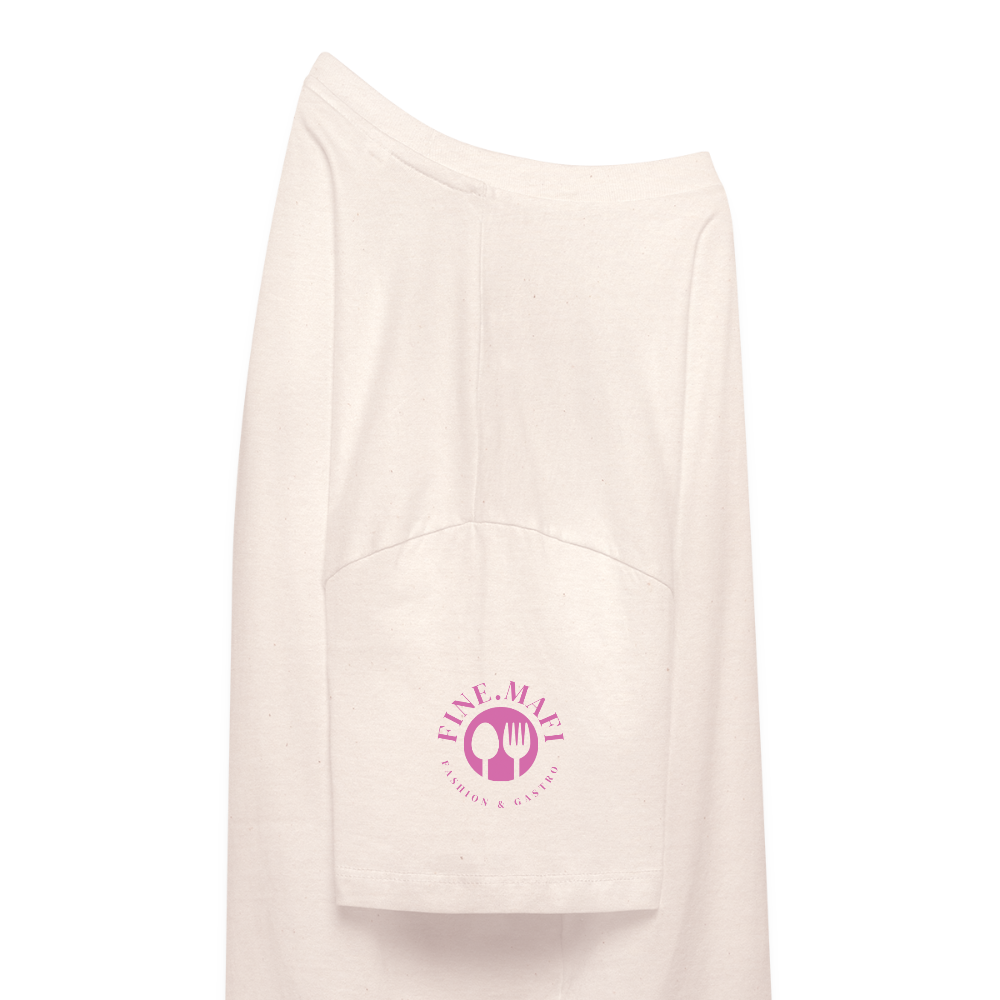 Food Couture Frauen Boxy Bio-T-Shirt - Weißgrau