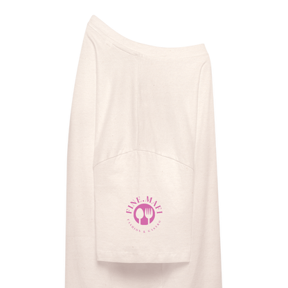 Food Couture Frauen Boxy Bio-T-Shirt - Weißgrau