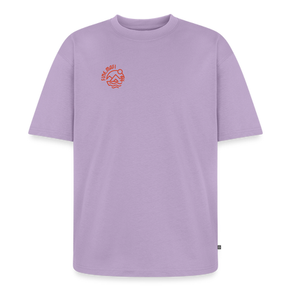 Vanlife Unisex Premium Oversized Bio T-Shirt Firepit - Lavendel