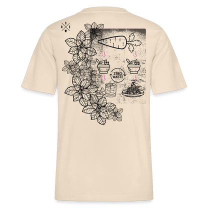 FINE.MAFI Relaxed Fit Unisex Bio-T-Shirt Zero Waste - Weißgrau