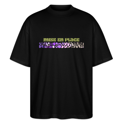 FINE MAFI Oversized Unisex Bio T-Shirt Mise En Place - Schwarz