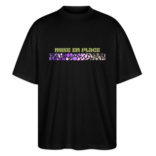 FINE MAFI Oversized Unisex Bio T-Shirt Mise En Place - Schwarz
