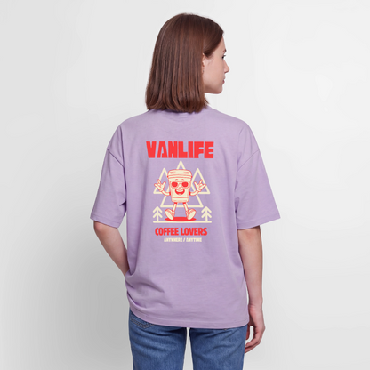Vanlife Unisex Premium Oversized Bio T-Shirt Coffee - Lavendel