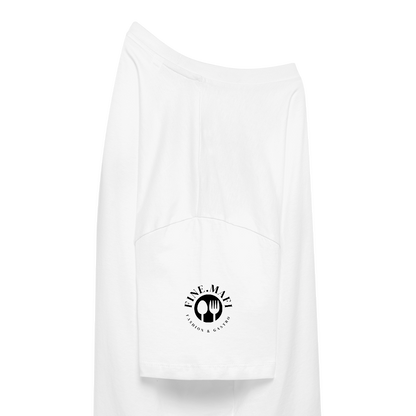 FINE MAFI Frauen Boxy Bio-T-Shirt Mise En Place Bunt - Weiß