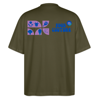 Food Couture Oversized Unisex Bio T-shirt - Khaki