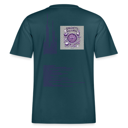 FINE.MAFI Relaxed Fit Unisex Bio-T-Shirt Bolo Baby - Dunkles Petrol