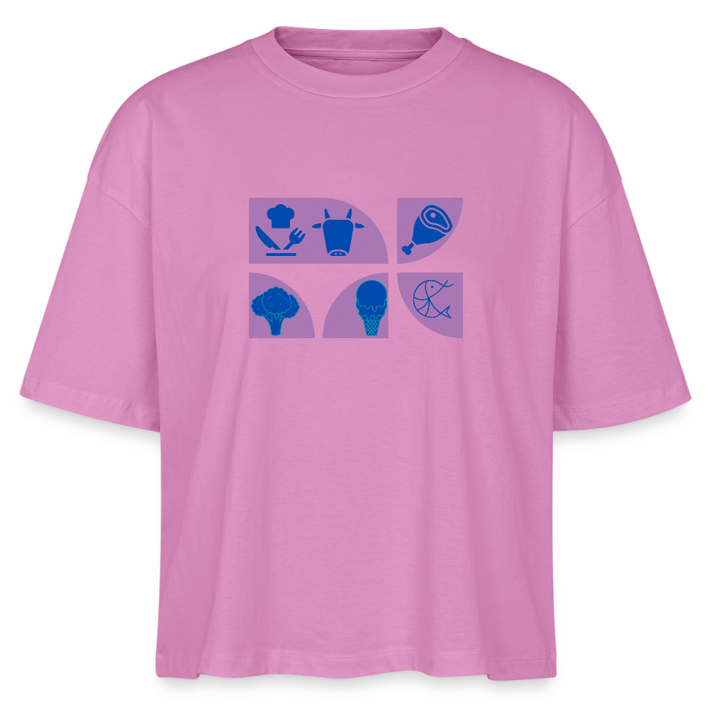 Food Couture Frauen Boxy Bio-T-Shirt - Pink