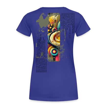 Frauen Premium Bio T-Shirt Hummus - Königsblau