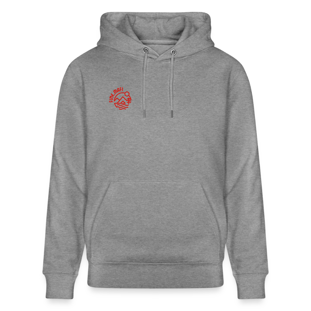 Vanlife Unisex Bio-Hoodie Coffee - Hellgrau marmoriert