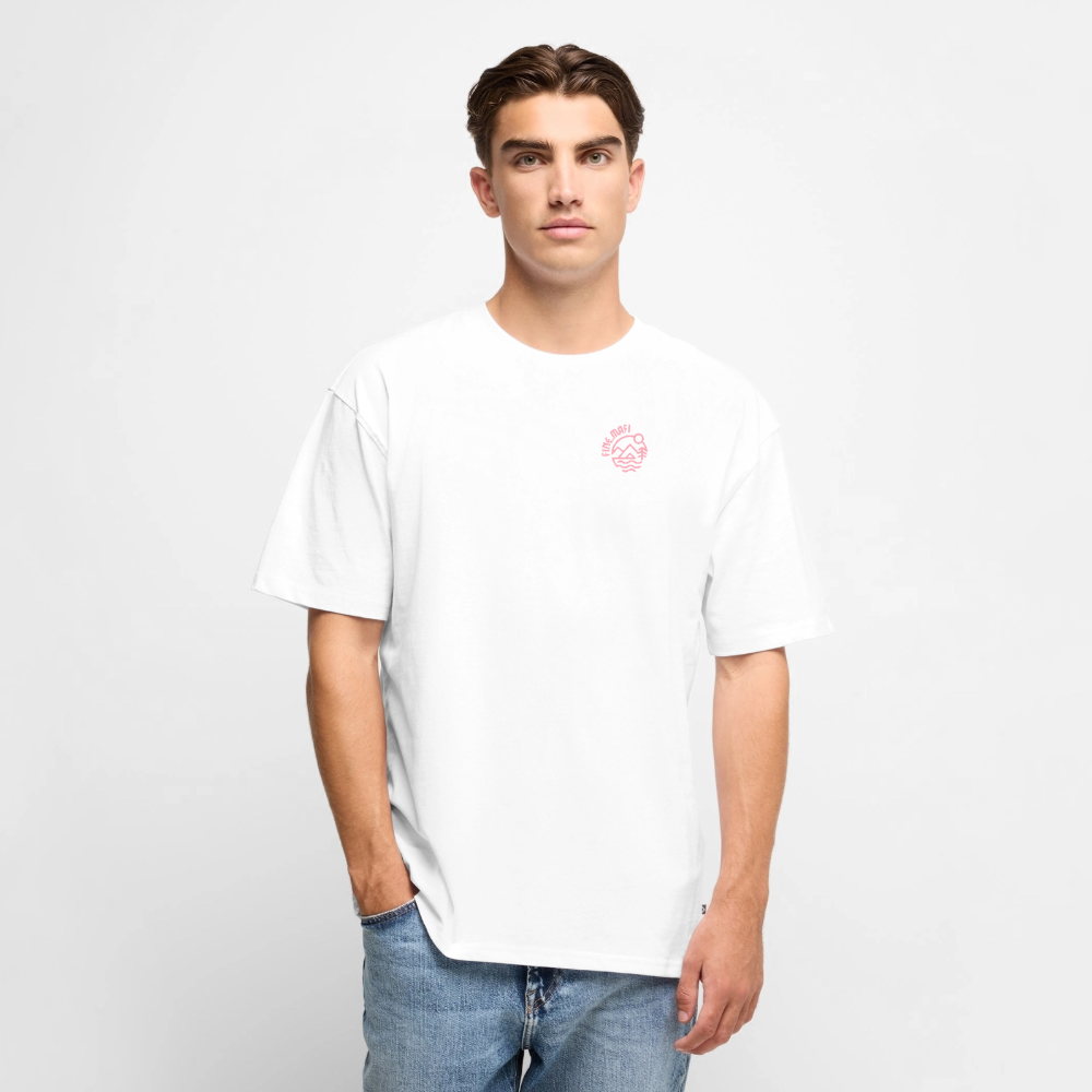 Vanlife Unisex Premium Oversized Bio T-Shirt F.CK Normal - Weiß