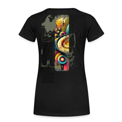 Frauen Premium Bio T-Shirt Hummus - Schwarz