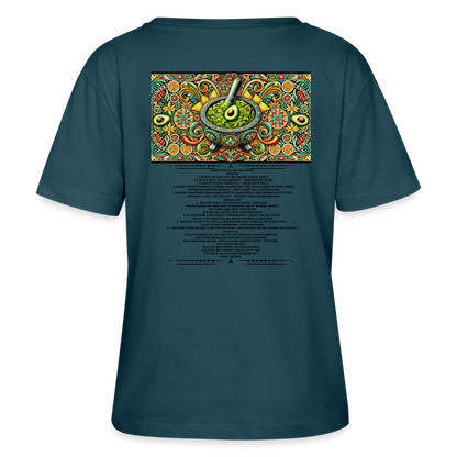 FOOD LOVE Frauen Bio-T-Shirt Guaca - Dunkles Petrol
