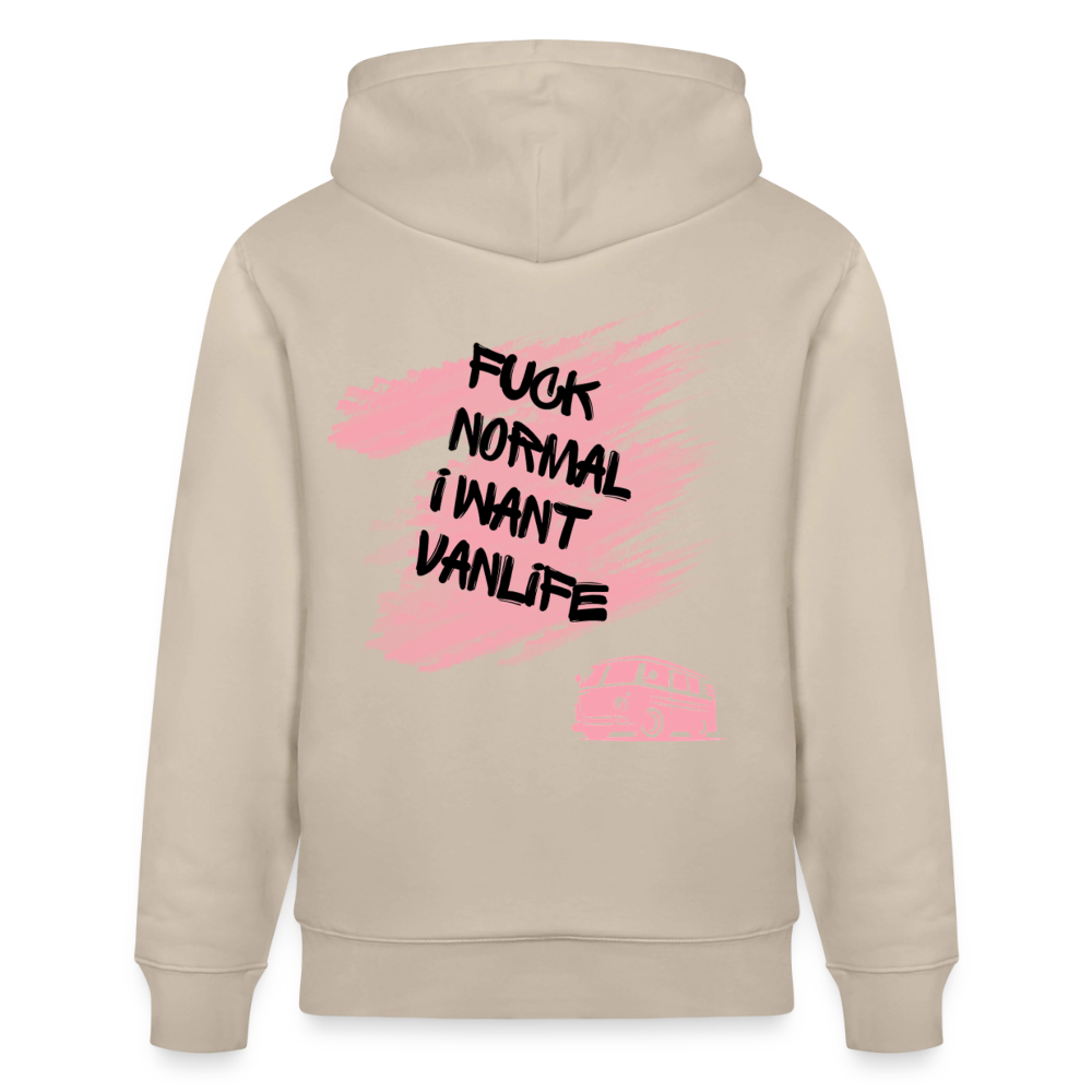 Vanlife Unisex Bio-Hoodie F.CK Normal - Beige