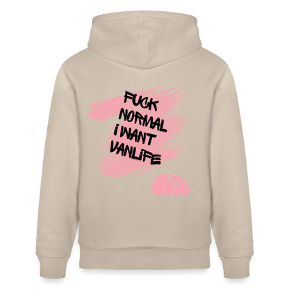 Vanlife Unisex Bio-Hoodie F.CK Normal - Beige