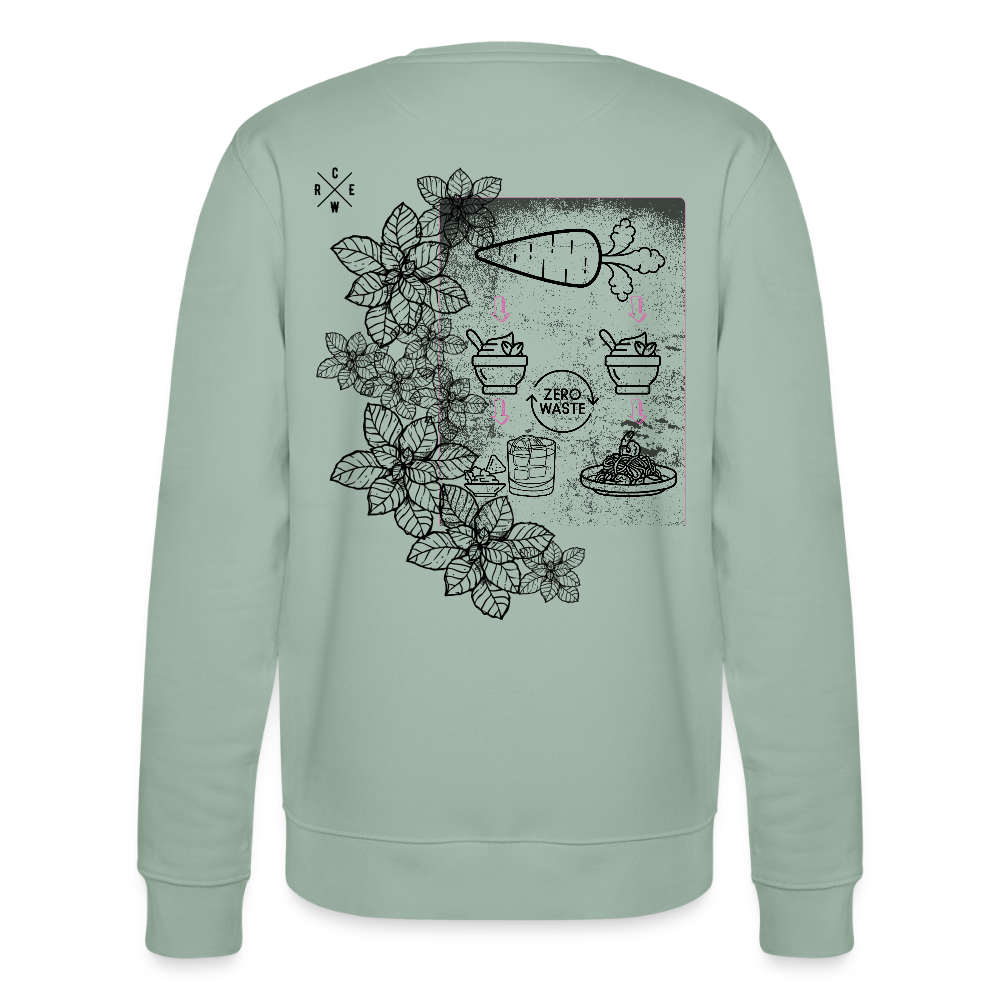 FINE.MAFI Unisex Bio-Sweatshirt Zero Waste Crew - Helles Graugrün