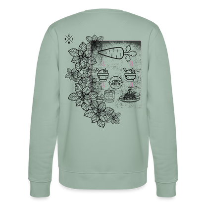 FINE.MAFI Unisex Bio-Sweatshirt Zero Waste Crew - Helles Graugrün