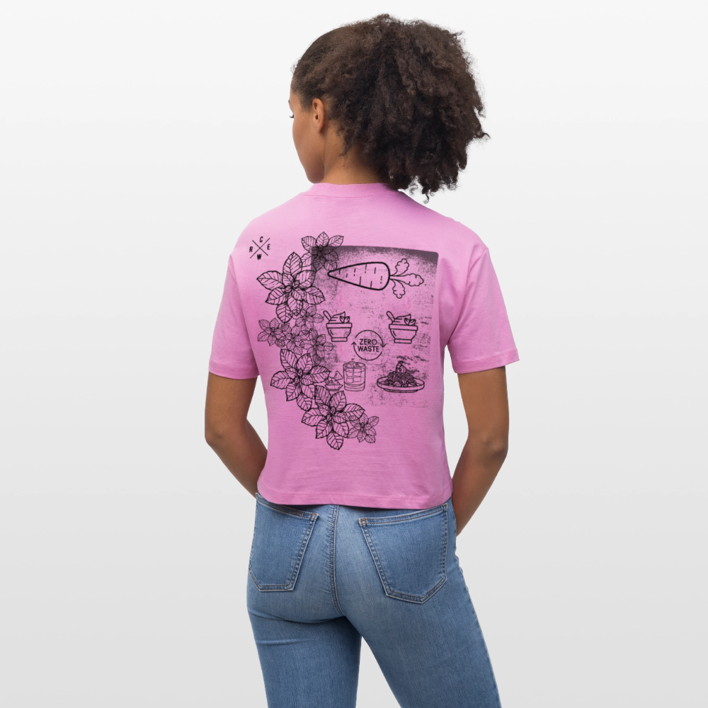FINE.MAFI Frauen Boxy Bio-T-Shirt Zero Waste - Pink