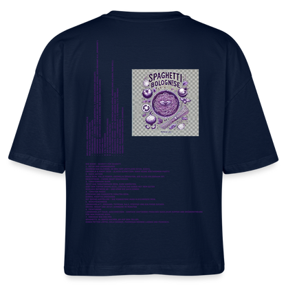 FINE.MAFI Frauen Boxy Bio-T-Shirt Bolo - Navy