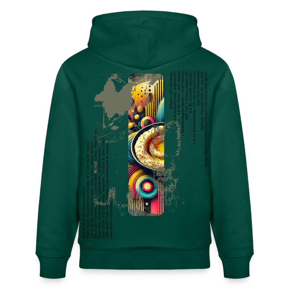 FOOD LOVE Unisex Bio-Hoodie Hummus - Forest