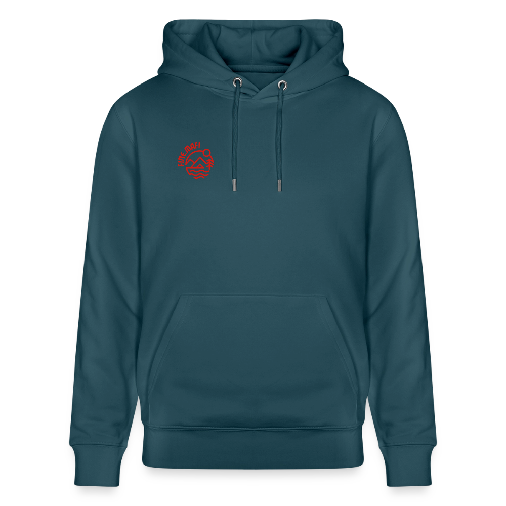 Vanlife Unisex Bio-Hoodie Coffee - Dunkles Petrol