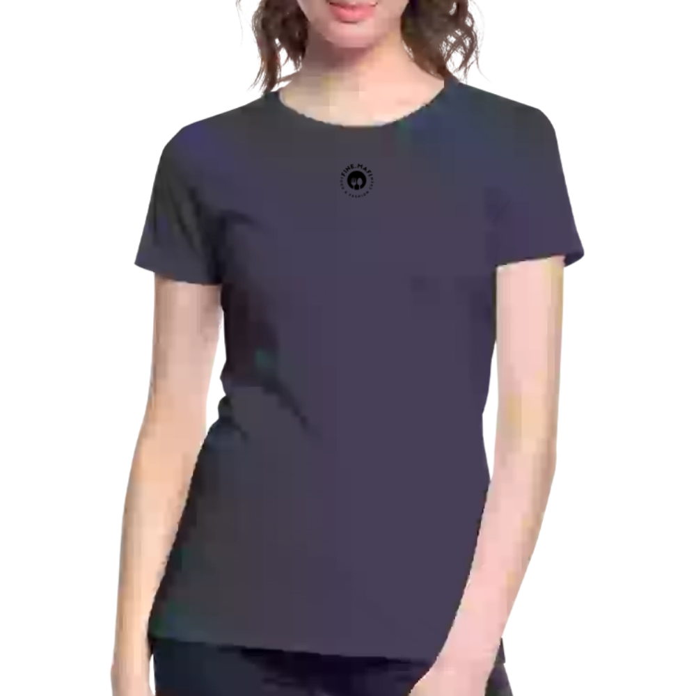 Frauen Premium Bio T-Shirt Hummus - Navy