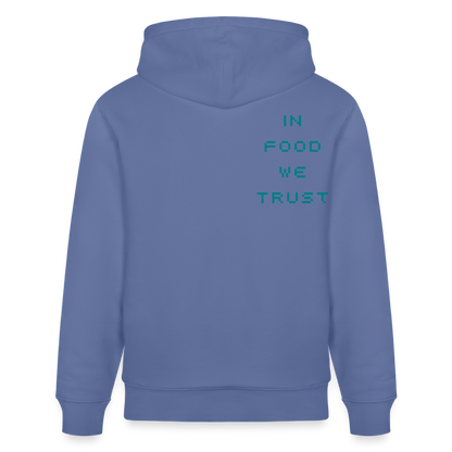 FINE.MAFI in Food we Trust Unisex Organic Hoodie - Blau