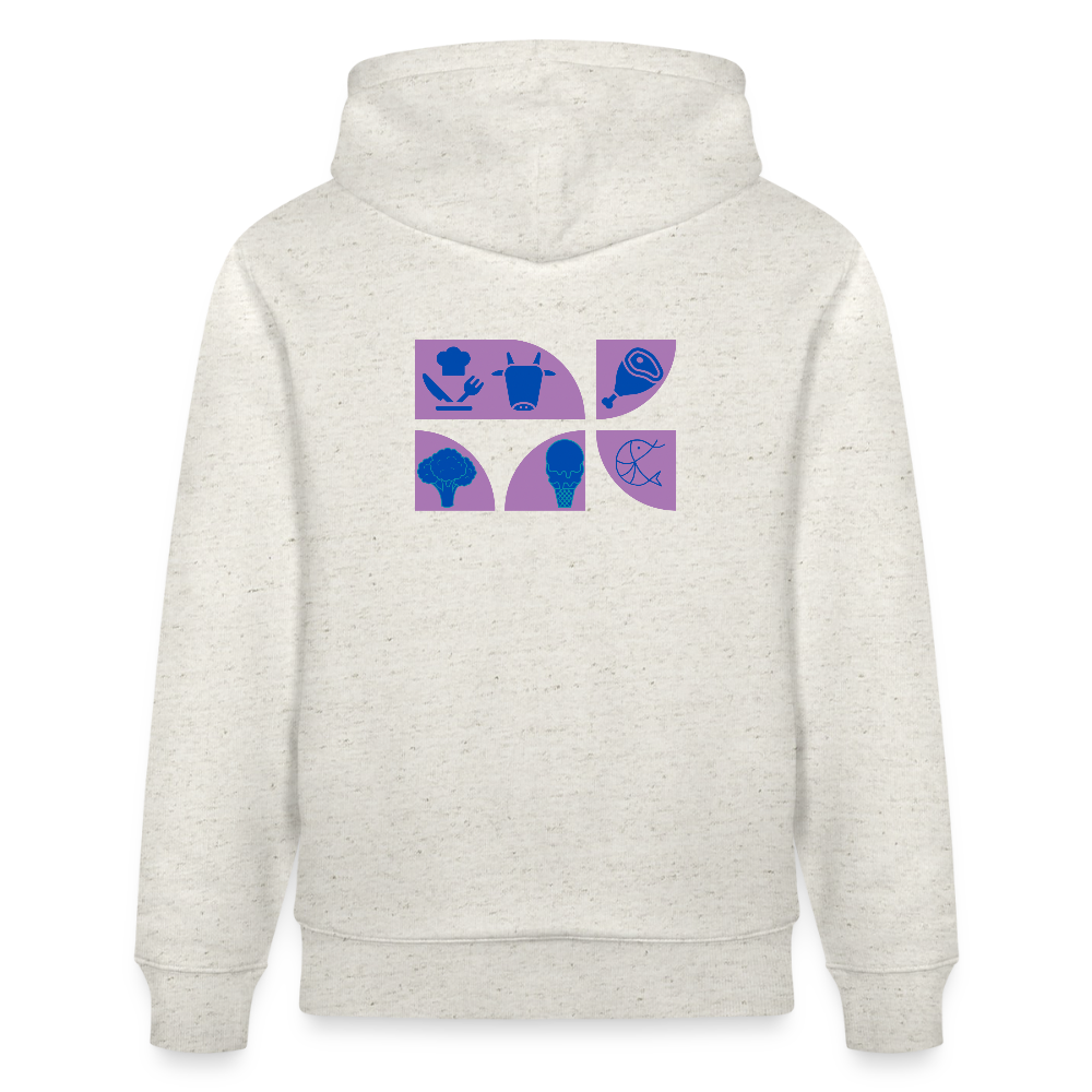 Food Couture Unisex Bio-Hoodie - Beige meliert