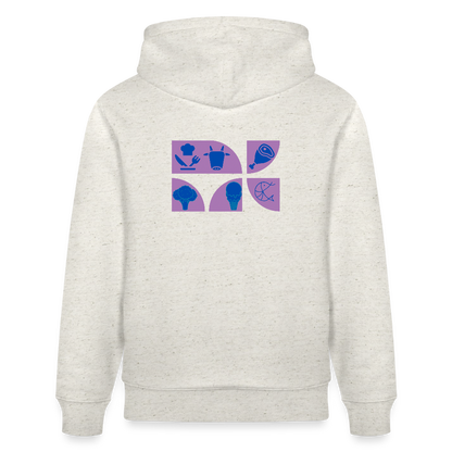 Food Couture Unisex Bio-Hoodie - Beige meliert