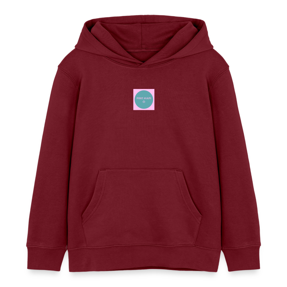 Gastrokids Unisex Organic Hoodie Crew - Burgunderrot