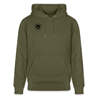 FINE.MAFI Relaxed Hoodie CREW - Khaki Grün