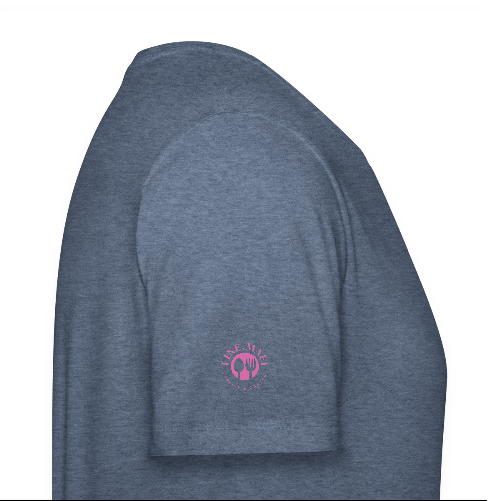 Food Couture Unisex Bio-T-Shirt - Dunkelblau meliert