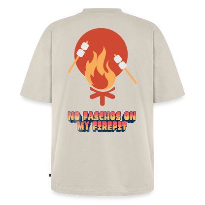 Vanlife Unisex Premium Oversized Bio T-Shirt Firepit - Beige