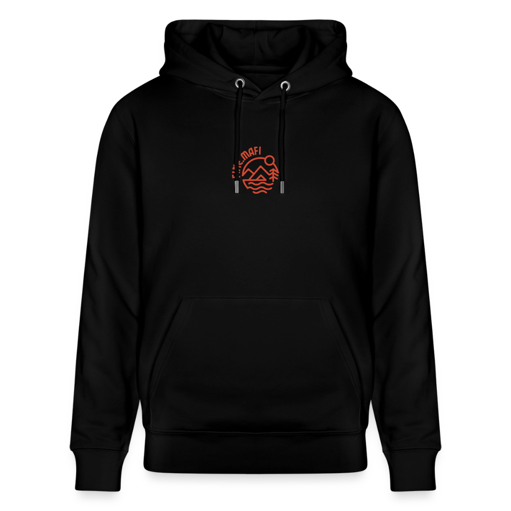 Vanlife Unisex Bio-Hoodie Firepit - Schwarz