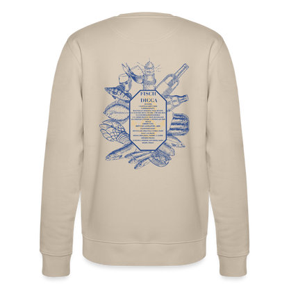 FOOD LOVE Unisex Bio-Sweatshirt DIGGA - Beige