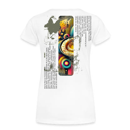 Frauen Premium Bio T-Shirt Hummus - Weiß