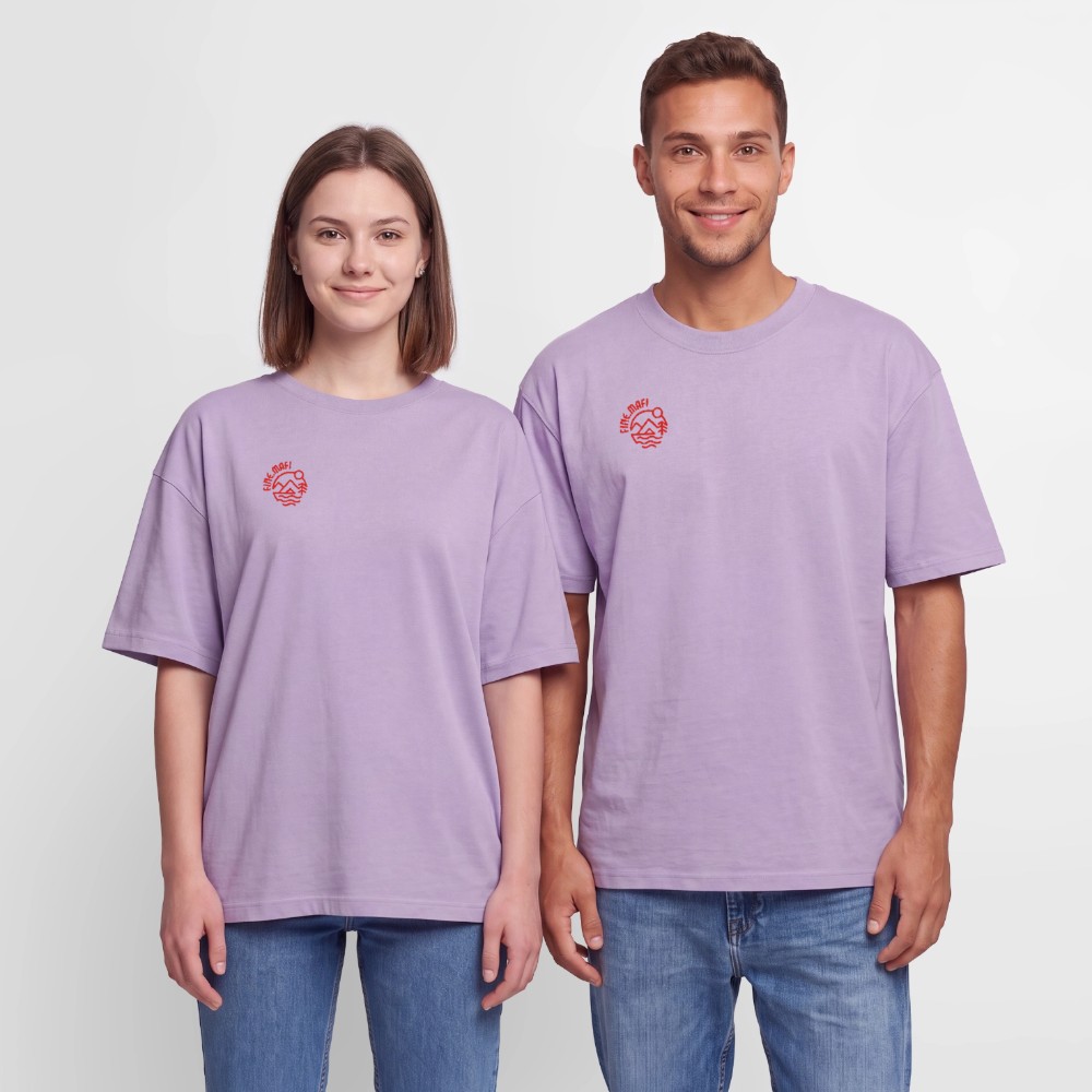 Vanlife Unisex Premium Oversized Bio T-Shirt Coffee - Lavendel