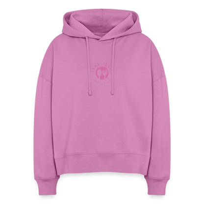 Food Couture Boxy Frauen Bio Hoodie - Pink