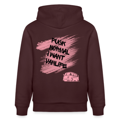 Vanlife Unisex Bio-Hoodie F.CK Normal - Maroon