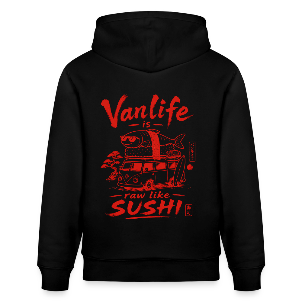 Vanlife Unisex Bio-Hoodie Sushi - Schwarz