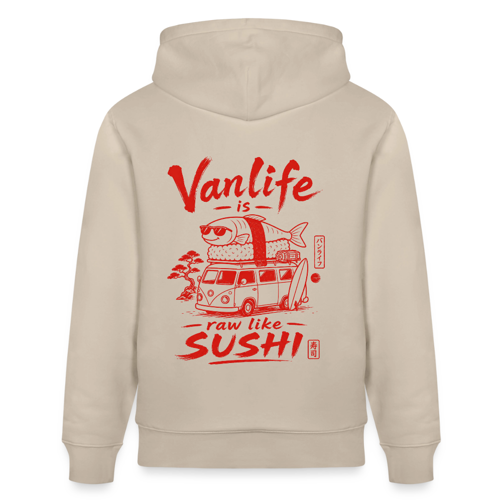 Vanlife Unisex Bio-Hoodie Sushi - Beige