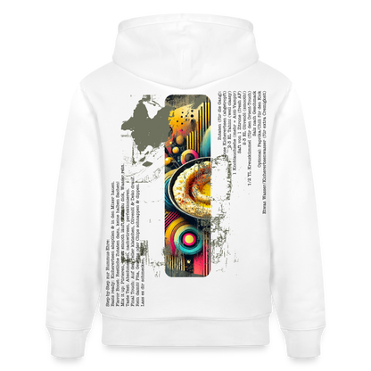 FOOD LOVE Unisex Bio-Hoodie Hummus - Weiß