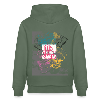 FINE.MAFI Bio Relaxed Hoodie CREW - Tanngrün
