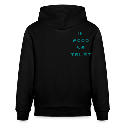 FINE.MAFI in Food we Trust Unisex Organic Hoodie - Schwarz