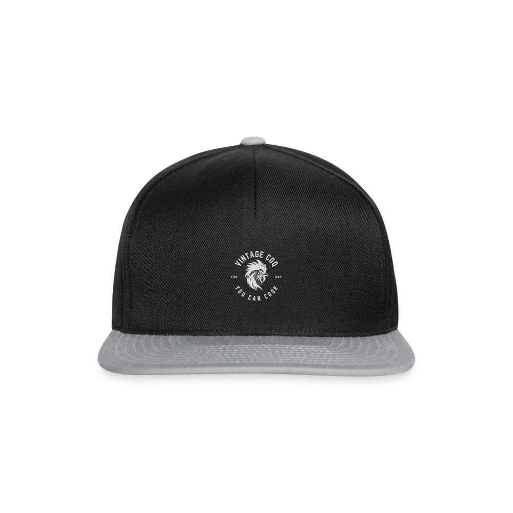 Snapback Cap Coq au Vin - Schwarz/Grau