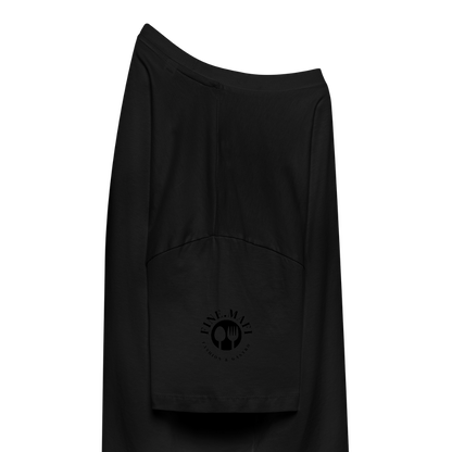 FINE MAFI Frauen Boxy Bio-T-Shirt Mise En Place Bunt - Schwarz