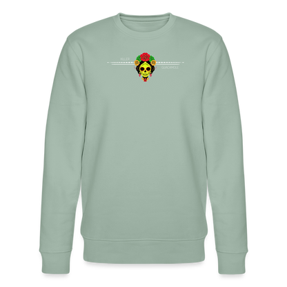 FOOD LOVE Unisex Bio-Sweatshirt Guaca - Helles Graugrün