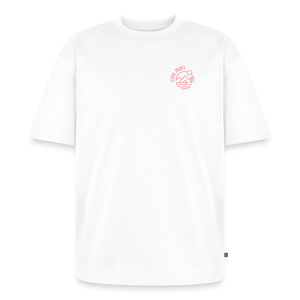 Vanlife Unisex Premium Oversized Bio T-Shirt F.CK Normal - Weiß